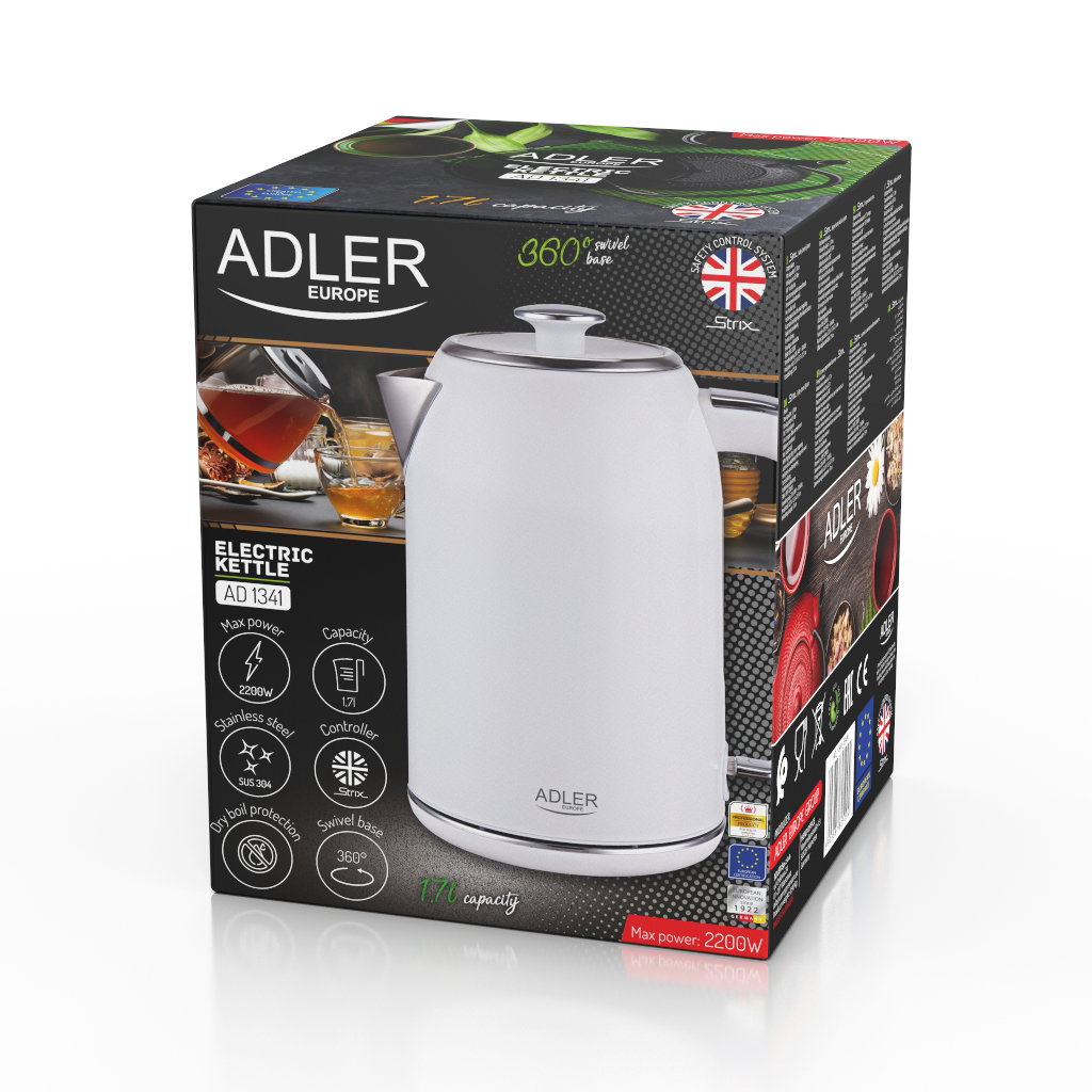 Adler Kovinski grijač vode 1,7 L STRIX AD1341 | shoptok.hr