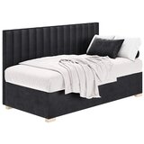 Ghado Tamno plavi dječji krevet s prostorom za odlaganje i madracem 90x200 cm Chill - | shoptok.hr