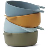Liewood set štirih skledic iz silikona iggy golden caramel/blue multi mix | Shoptok.si