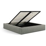 Micadoni Zeleni tapecirani bračni krevet s prostorom za odlaganje s podnicom 200x200 cm Simon Olivia – | shoptok.hr