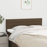 vidaXL Posteljno vzglavje 2 kosa temno rjavo 72x5x78/88 cm blago Cene