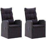  7-dijelni vrtni blagovaonski set s jastucima crni | shoptok.hr