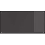  Kuhinjski zid Tamno siva 120 x 60 cm Staklo otporno na udarce | Shoptok.si