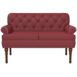  Ljubavni kauč s gumbima Vinska crvena 120 x 65 x 77 cm | Eponuda.com