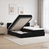  Krevet od pjene s madracem i LED-om Crna 180 x 200 cm Baršun | shoptok.hr