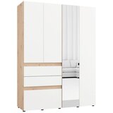 Lesnina XXXL OMARA ZA OBLAČILA, bela, hrast artisan | Shoptok.si