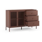 Marckeric Bordo rdeča kovinska komoda 140x90x40 cm Fayna – | Shoptok.si