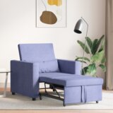  3-u-1 kauč na sklapanje plava denim tkanina | shoptok.hr