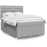  Krevet box spring s madracem svjetlosiva 160x200 cm tkanina | shoptok.hr