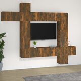 vidaXL 9-dijelni set TV ormarića boja dimljenog hrasta drveni | shoptok.hr