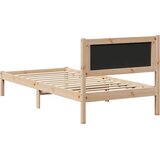  Krevetna konstrukcija Crna 90 x 190 cm Čvrsto borovo drvo | shoptok.hr