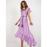 Fashion Hunters Light purple oversize dress with frills cene