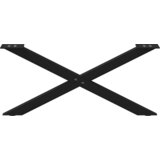  Noge za klub stolić u obliku slova X, 2 kom, crne, 70 x (30-31) cm, čelik | Shoptok.si