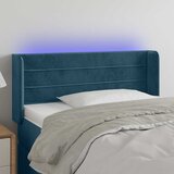  LED uzglavlje tamnoplavo 93x16x78/88 cm baršunasto | shoptok.hr