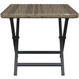  Sklopivi stol sivi 45 x 35 x 32 cm od poliratana | Eponuda.com