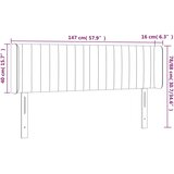  LED uzglavlje svjetlosivo 147x16x78/88 cm baršunasto | shoptok.hr