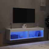 TV ormarići s LED svjetlima 2 kom bijeli 60x30x30 cm | shoptok.hr