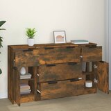  3-dijelni set komoda boja dimljenog hrasta konstruirano drvo | Eponuda.com