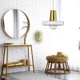 Toolight viseća svjetiljka staklena metalna zlatna led APP553-1CP | shoptok.hr