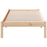  Dugi okvir kreveta bez madraca bijeli 80x220 cm od borovine | shoptok.hr