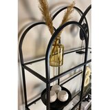 Hanah home polica za knjige twin black transparent