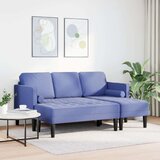 SOFA 2 kosa sofaset z blazinami jeanse modra tkanina, (22094655) | Shoptok.si