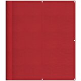 Balkonska pregrada crvena 120x800 cm 100% poliester Oxford | shoptok.hr
