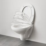 Grohe 39899000 Bau Ceramic viseča brezrobna WC školjka z WC desko Slim s počasnim zapiranjem | Shoptok.si