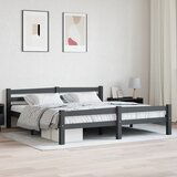 Furnova Posteljni okvir temno siv iz trdne borovine 180x200 cm, (21934703) Cene