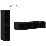 vidaXL Viseča omarica s polico Riga Črna Orehovina 20 x 29,5 x 100 cm | Shoptok.si