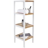 Möbelix Regal Bambu Bela, 4 Police | Shoptok.si