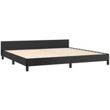  Za krevet s uzglavljem crni 200x200 cm od umjetne kože | shoptok.hr