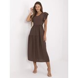 Italy Moda Dress-MI-SK-A2489.21-brown | Shoptok.si