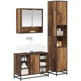  Set namještaja za kupaonicu 3 pcs Staro drvo Konstruirano drvo | shoptok.hr