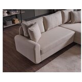 Atelier Del Sofa Ugaona sofa na razvlačenje Flavia, 230x72x125 cm, Bež | Eponuda.ba