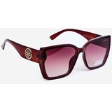 Boto Women's Classic Sunglasses with Decorative Details UV400 Brown | Shoptok.si