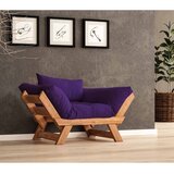 Hanah home vrtna sofa s jednim sjedištem i jastukom, tikovine i ljubičaste boje Cijene