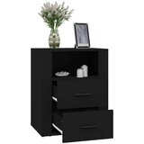  Nočna omarica črna 50x36x60 cm inženirski les, (20602441) | Shoptok.si