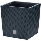 Prosperplast Rato Low DRTS225L-S433 tegla za cvijeće s umetkom 9,8 L, 22,3 &amp;times; 22,3 &amp;times; 22,8 cm &amp;ndash; antracit Slike