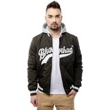 Glano Men's Quilted Bomber Jacket with Hood - khaki Cijene