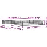  Ograda za pse s 16 panela crna 100 x 50 cm čelik obložen prahom | shoptok.hr