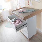Roba Bijela dječja komoda u dekoru hrasta s promjenjivim stolom 88,5x99x76 cm Léon – | shoptok.hr