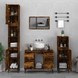  3-dijelni set kupaonskog namještaja boja hrasta drveni | shoptok.hr