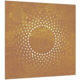 vidaXL Vrtna stenska dekoracija 55x55 cm corten jeklo sonce, (20958349) Cene