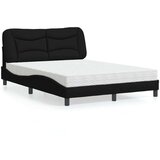  Krevet s madracem crni 140x200 cm od tkanine | shoptok.hr