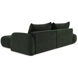 Makamii Tamno zelena sklopiva kutna garnitura (s desnim kutom/s ležaljkom) Hale – | shoptok.hr