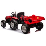 Traktor na akumulator s prikolico HC-306 24V - rdeč | Shoptok.si