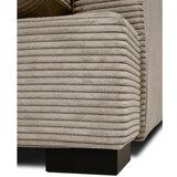 Scandic Bež sedežna garnitura iz rebrastega žameta 236 cm Mobby – | Shoptok.si
