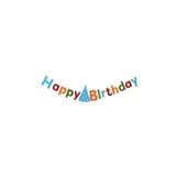 Baner čestitka zastavice 2m Happy Birthday 264070