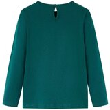  Dječja majica dugih rukava tamnozelena 104 | shoptok.hr